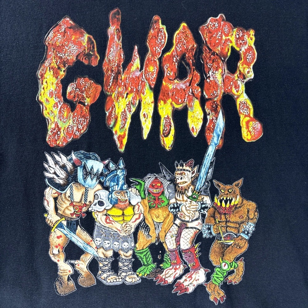 GWAR Violence Has Arrived Shirt XL Double Sided‎ Metal Band Tee